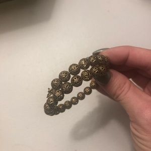 Alex and Ani gold vintage style bracelet